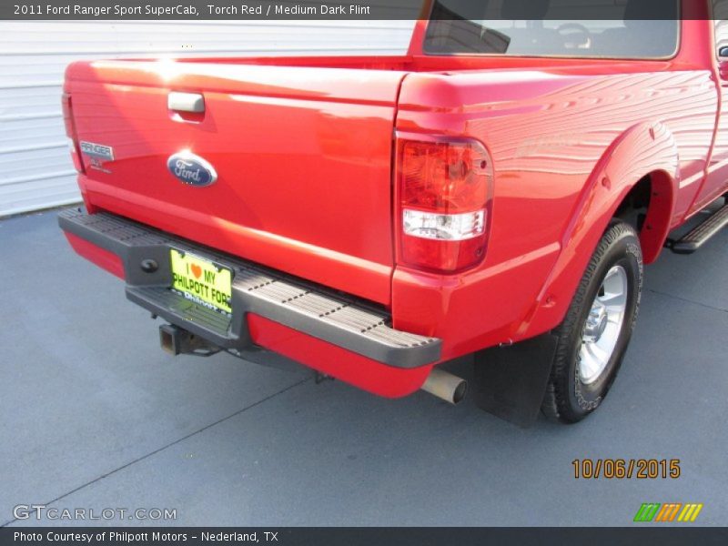 Torch Red / Medium Dark Flint 2011 Ford Ranger Sport SuperCab