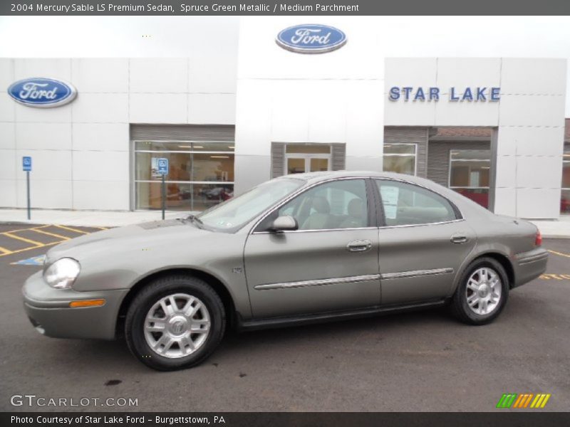 Spruce Green Metallic / Medium Parchment 2004 Mercury Sable LS Premium Sedan