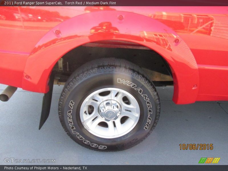 Torch Red / Medium Dark Flint 2011 Ford Ranger Sport SuperCab