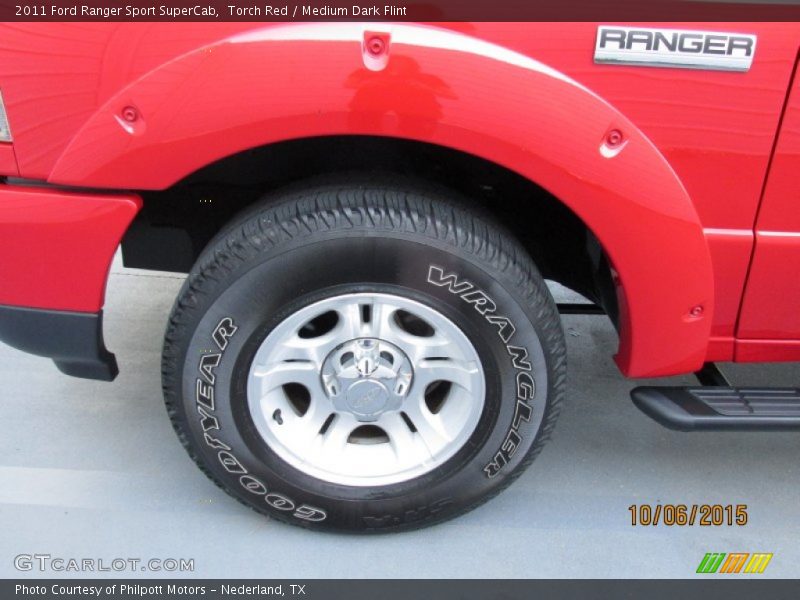 Torch Red / Medium Dark Flint 2011 Ford Ranger Sport SuperCab