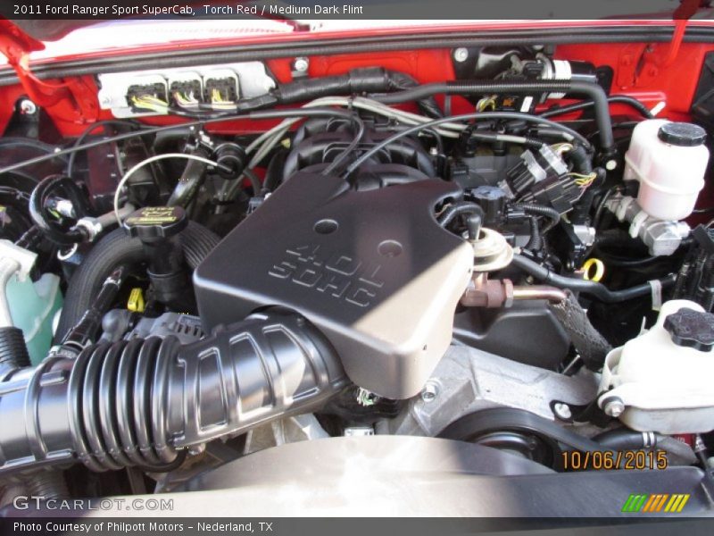 Torch Red / Medium Dark Flint 2011 Ford Ranger Sport SuperCab