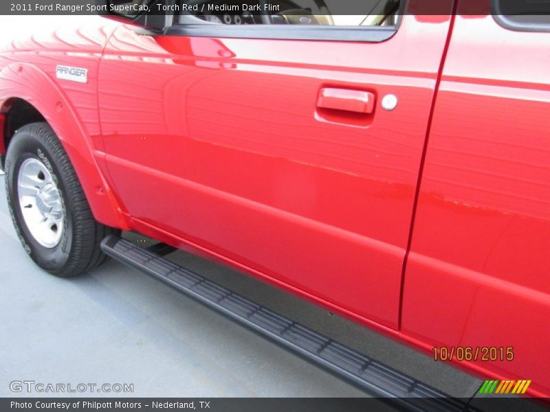 Torch Red / Medium Dark Flint 2011 Ford Ranger Sport SuperCab
