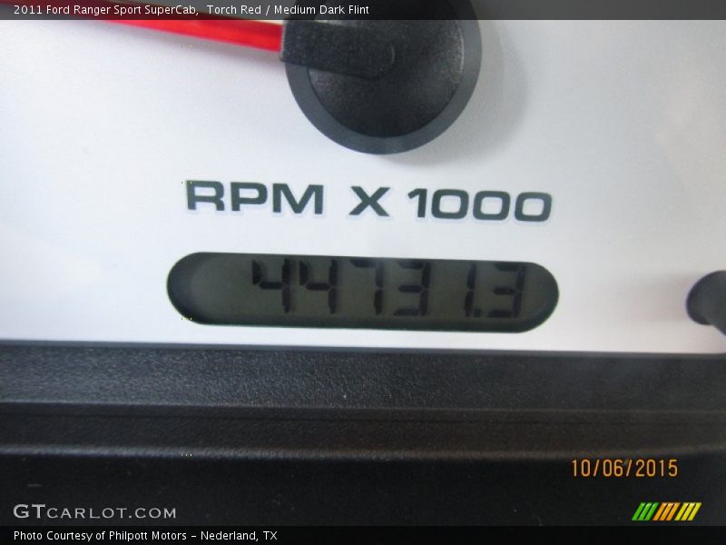 Torch Red / Medium Dark Flint 2011 Ford Ranger Sport SuperCab