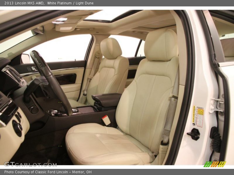 White Platinum / Light Dune 2013 Lincoln MKS AWD