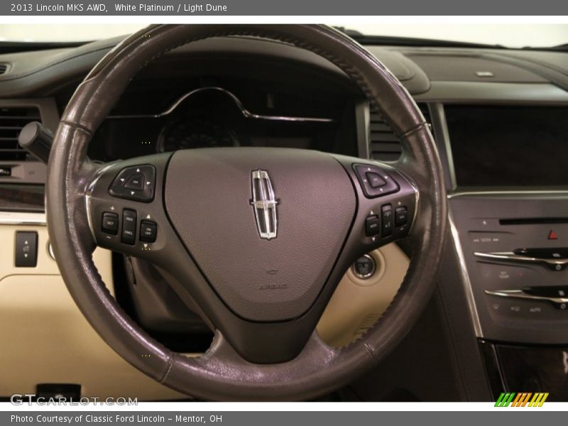 White Platinum / Light Dune 2013 Lincoln MKS AWD