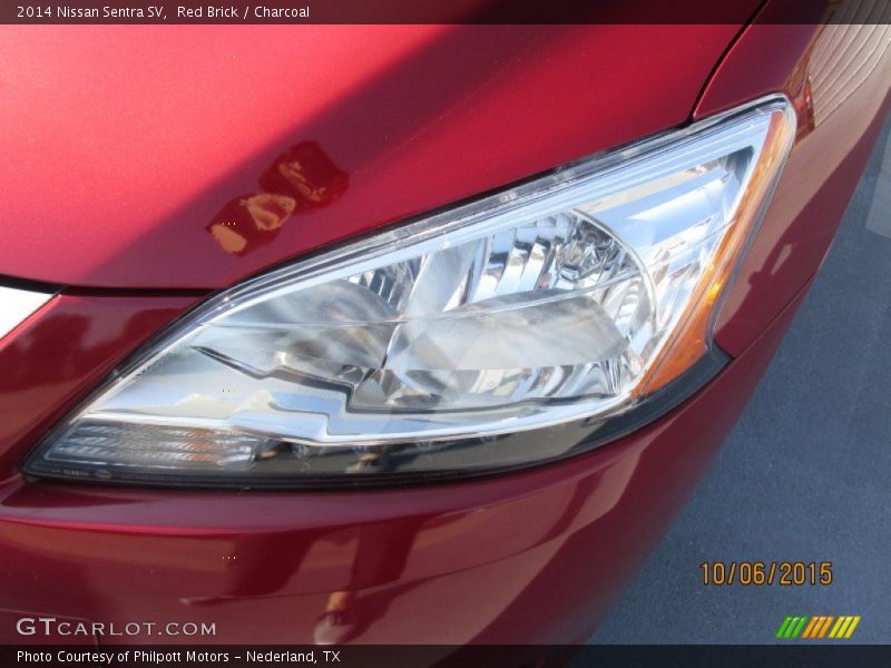 Red Brick / Charcoal 2014 Nissan Sentra SV