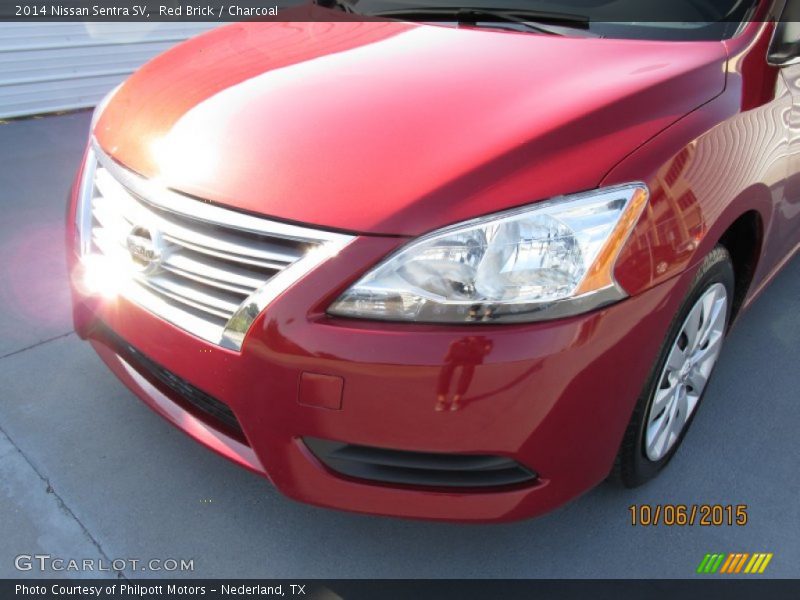 Red Brick / Charcoal 2014 Nissan Sentra SV