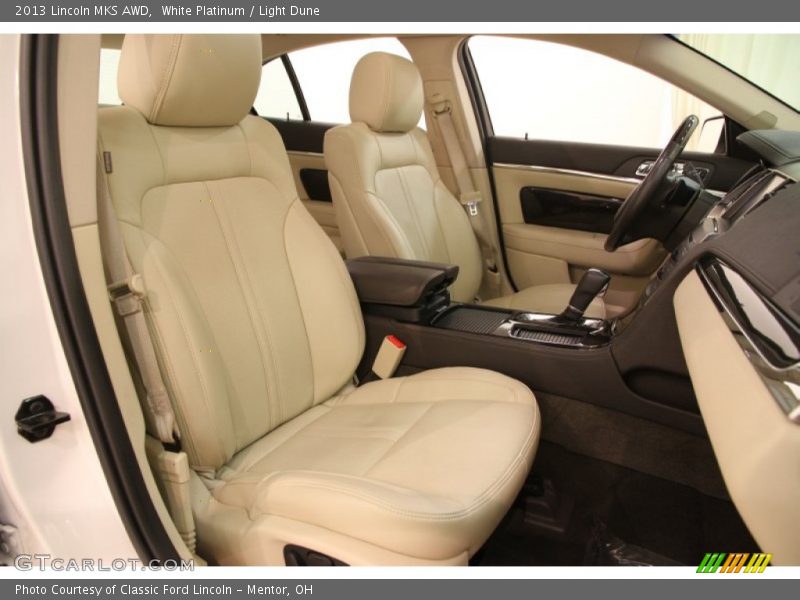 White Platinum / Light Dune 2013 Lincoln MKS AWD