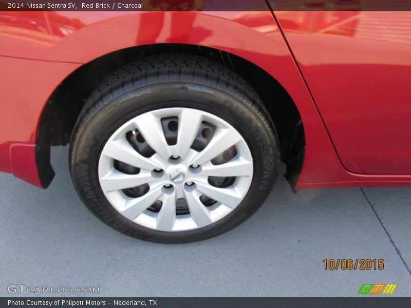 Red Brick / Charcoal 2014 Nissan Sentra SV