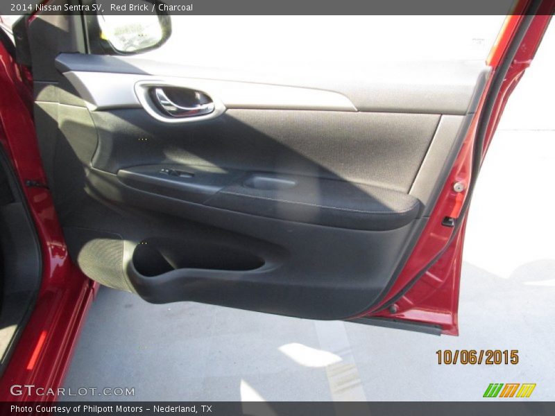 Red Brick / Charcoal 2014 Nissan Sentra SV