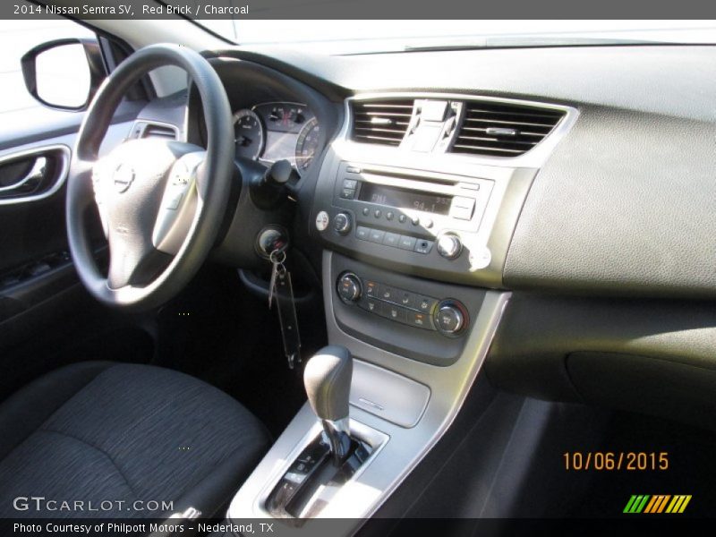 Red Brick / Charcoal 2014 Nissan Sentra SV