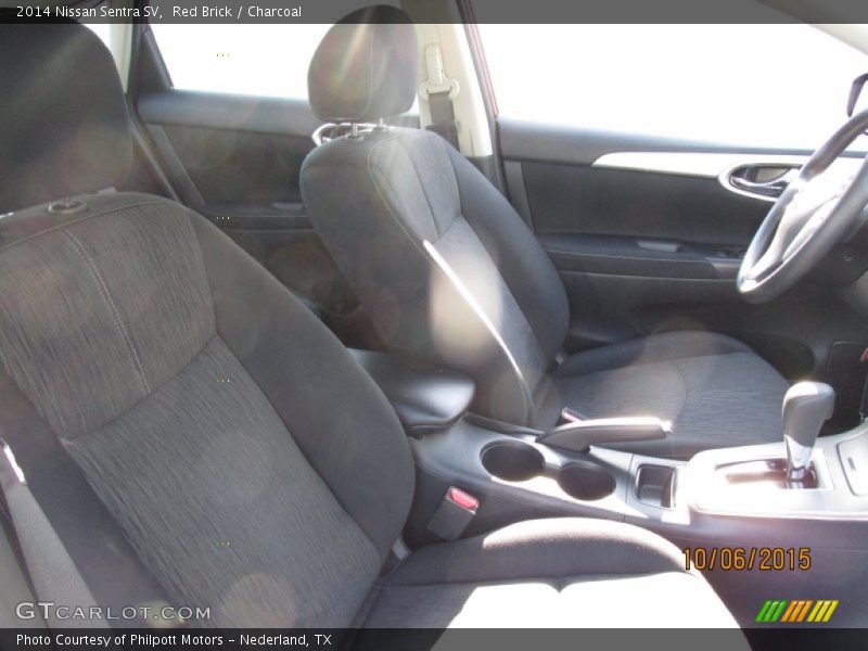 Red Brick / Charcoal 2014 Nissan Sentra SV