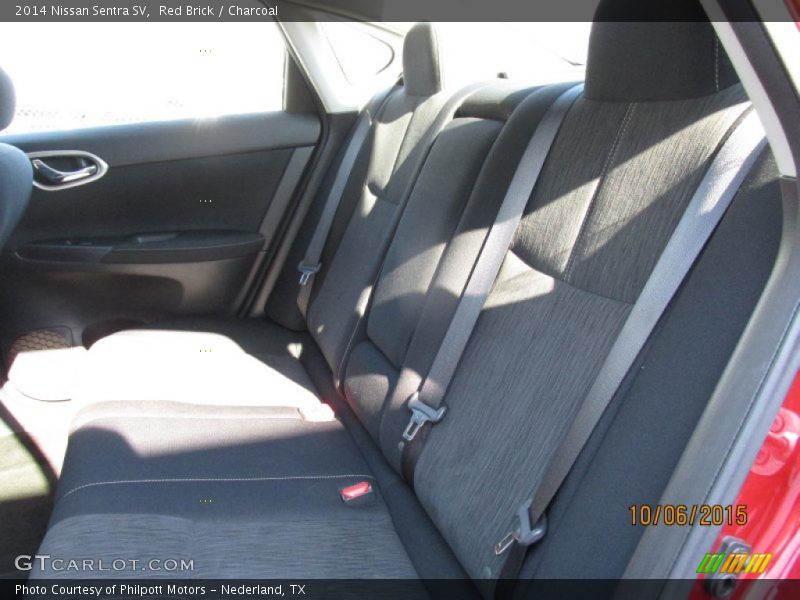 Red Brick / Charcoal 2014 Nissan Sentra SV