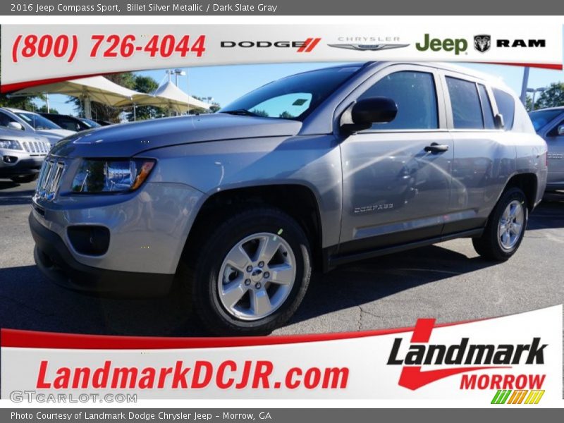 Billet Silver Metallic / Dark Slate Gray 2016 Jeep Compass Sport