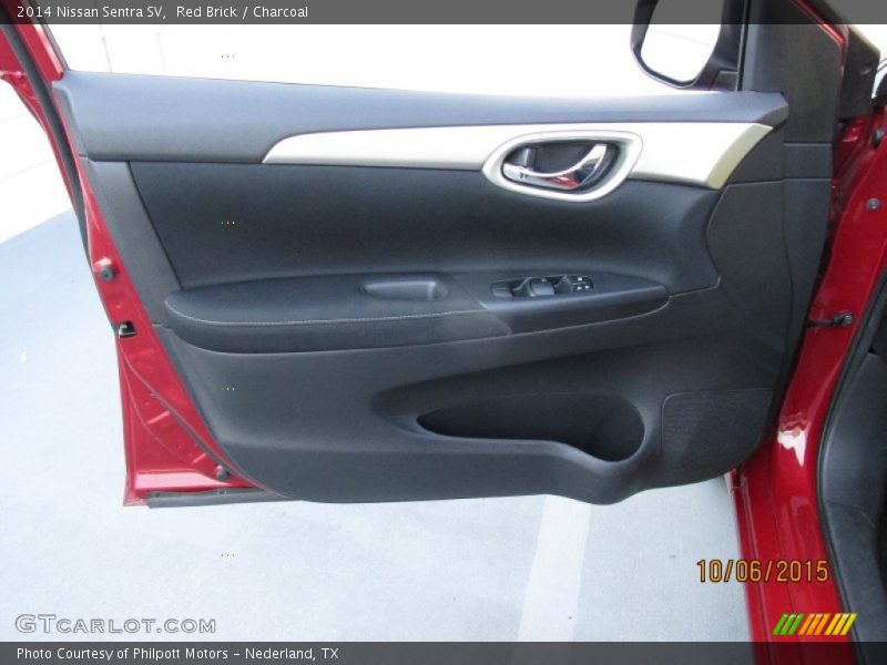Red Brick / Charcoal 2014 Nissan Sentra SV