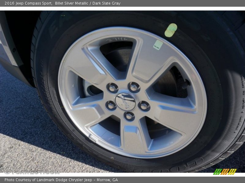 Billet Silver Metallic / Dark Slate Gray 2016 Jeep Compass Sport