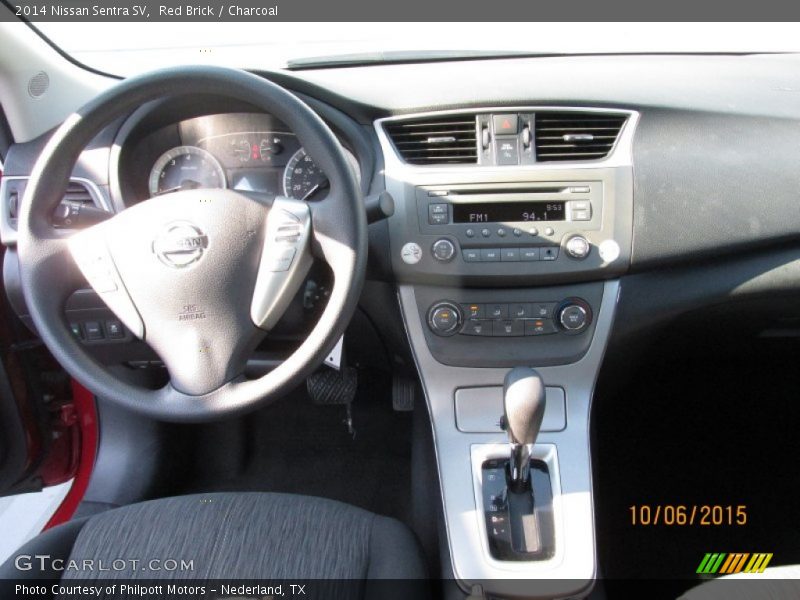 Red Brick / Charcoal 2014 Nissan Sentra SV