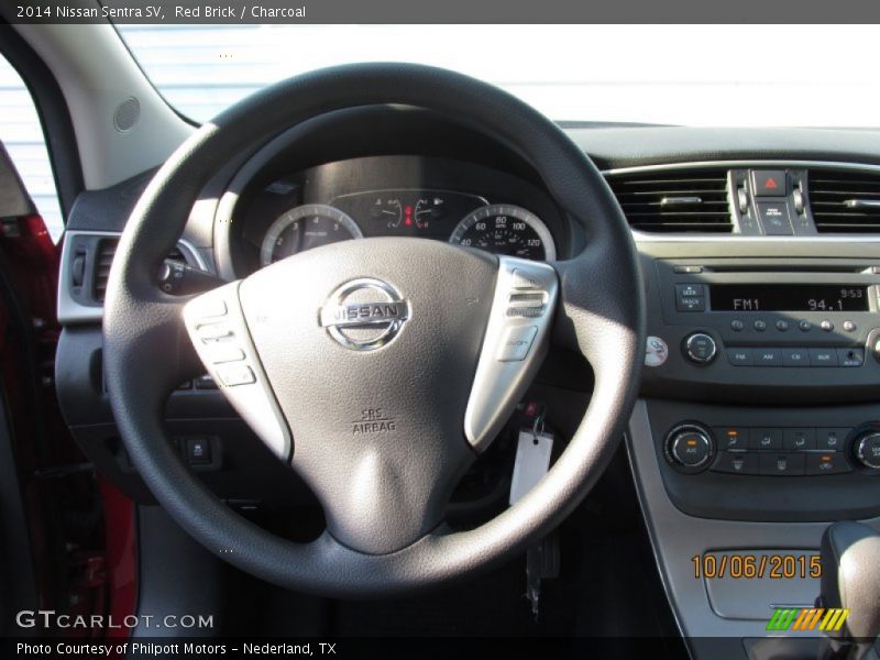 Red Brick / Charcoal 2014 Nissan Sentra SV