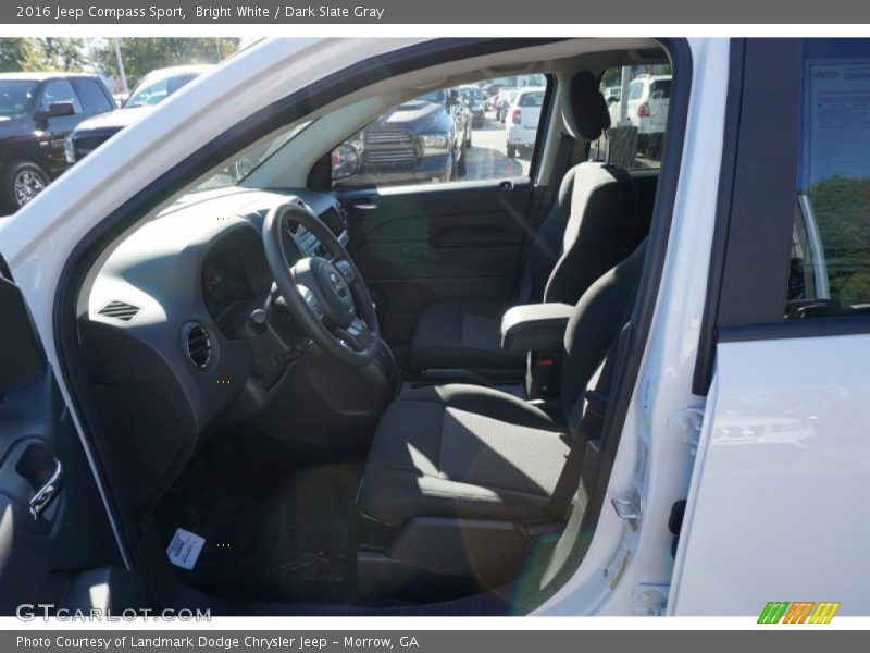 Bright White / Dark Slate Gray 2016 Jeep Compass Sport