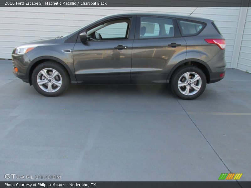 Magnetic Metallic / Charcoal Black 2016 Ford Escape S
