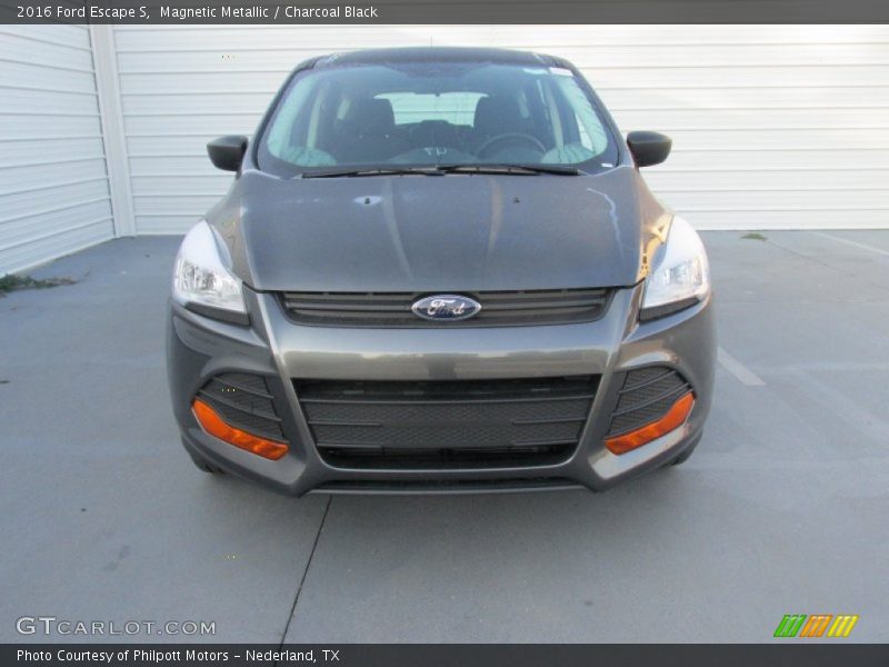 Magnetic Metallic / Charcoal Black 2016 Ford Escape S