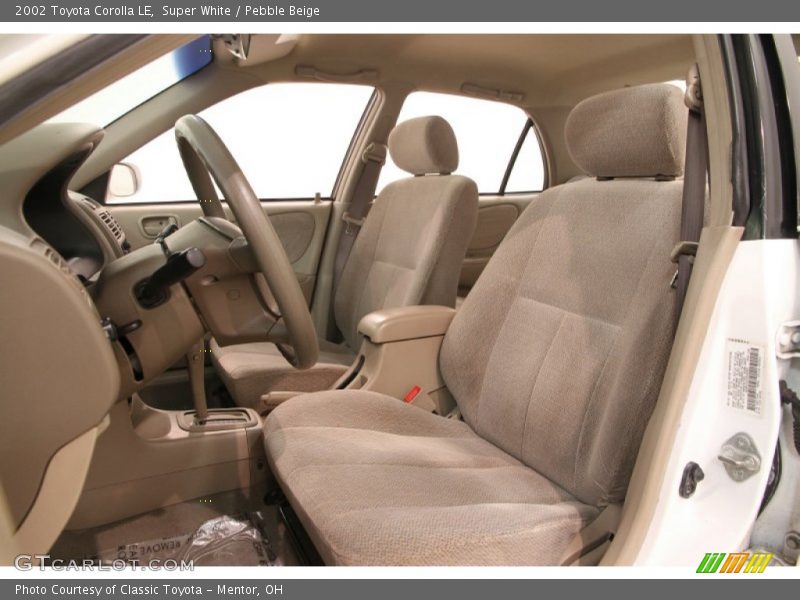 Front Seat of 2002 Corolla LE