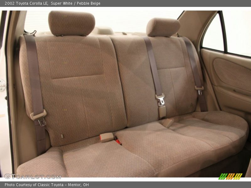 Rear Seat of 2002 Corolla LE