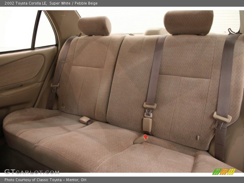 Super White / Pebble Beige 2002 Toyota Corolla LE