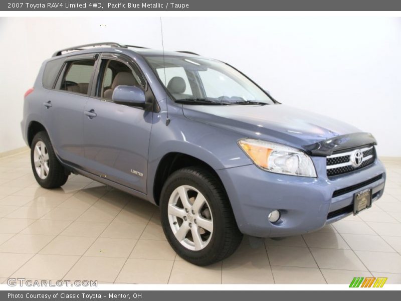 Pacific Blue Metallic / Taupe 2007 Toyota RAV4 Limited 4WD