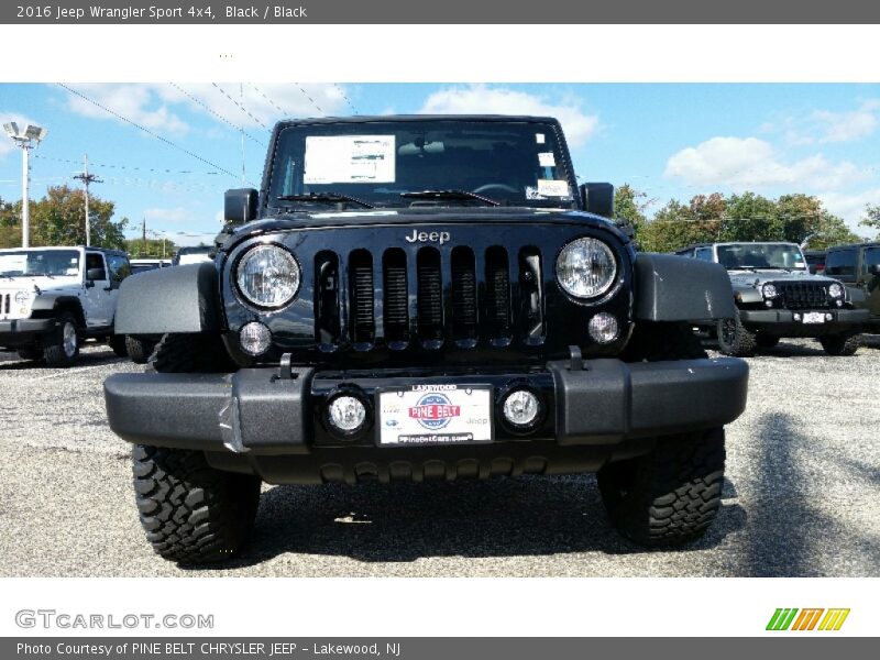 Black / Black 2016 Jeep Wrangler Sport 4x4