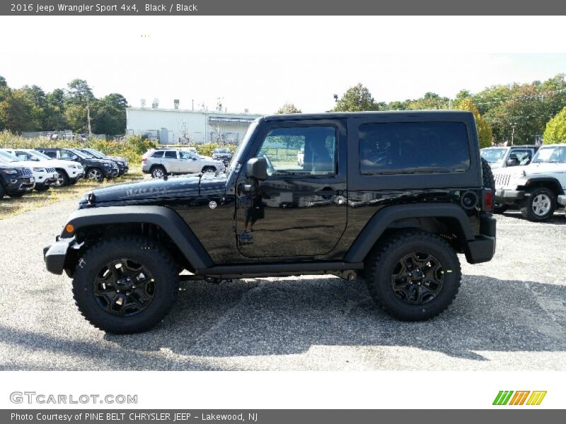 Black / Black 2016 Jeep Wrangler Sport 4x4