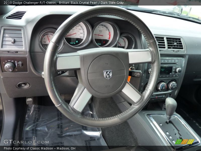 Brilliant Black Crystal Pearl / Dark Slate Gray 2010 Dodge Challenger R/T Classic