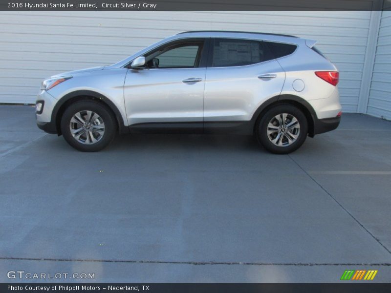 Circuit Silver / Gray 2016 Hyundai Santa Fe Limited