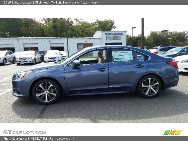 Twilight Blue Metallic / Warm Ivory 2016 Subaru Legacy 2.5i Limited