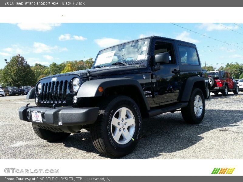 Black / Black 2016 Jeep Wrangler Sport 4x4