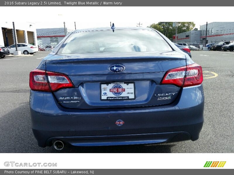 Twilight Blue Metallic / Warm Ivory 2016 Subaru Legacy 2.5i Limited