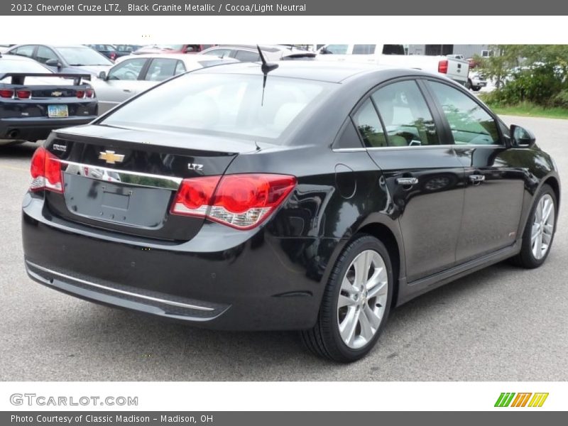 Black Granite Metallic / Cocoa/Light Neutral 2012 Chevrolet Cruze LTZ