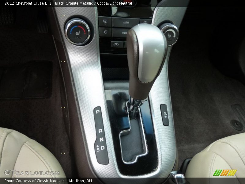 Black Granite Metallic / Cocoa/Light Neutral 2012 Chevrolet Cruze LTZ