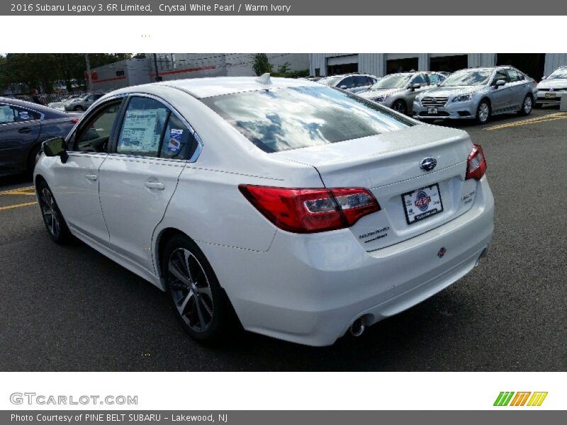 Crystal White Pearl / Warm Ivory 2016 Subaru Legacy 3.6R Limited