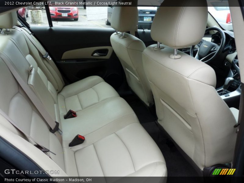 Black Granite Metallic / Cocoa/Light Neutral 2012 Chevrolet Cruze LTZ