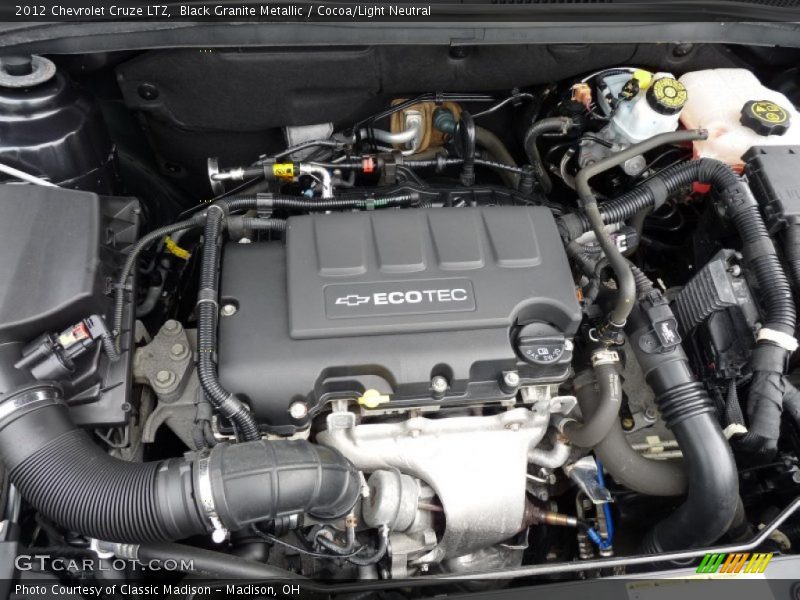Black Granite Metallic / Cocoa/Light Neutral 2012 Chevrolet Cruze LTZ