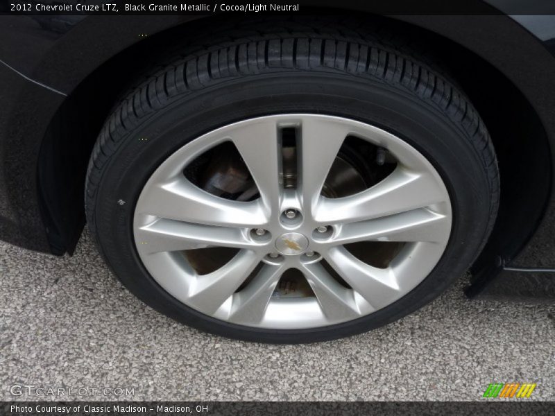 Black Granite Metallic / Cocoa/Light Neutral 2012 Chevrolet Cruze LTZ