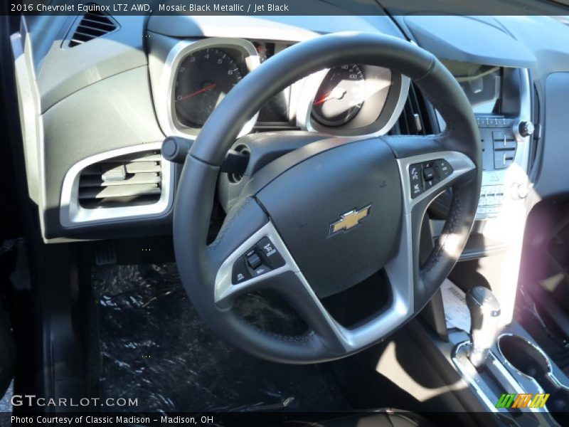Mosaic Black Metallic / Jet Black 2016 Chevrolet Equinox LTZ AWD