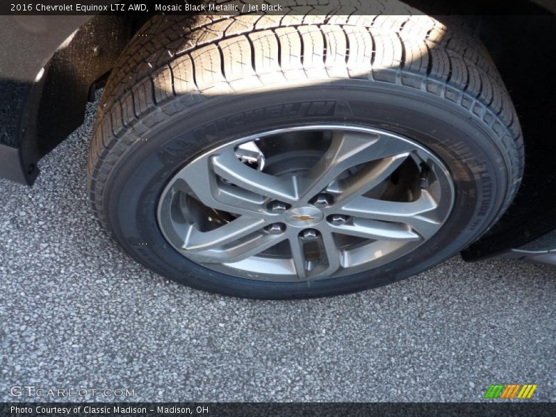 Mosaic Black Metallic / Jet Black 2016 Chevrolet Equinox LTZ AWD