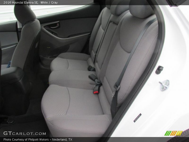 White / Gray 2016 Hyundai Elantra SE