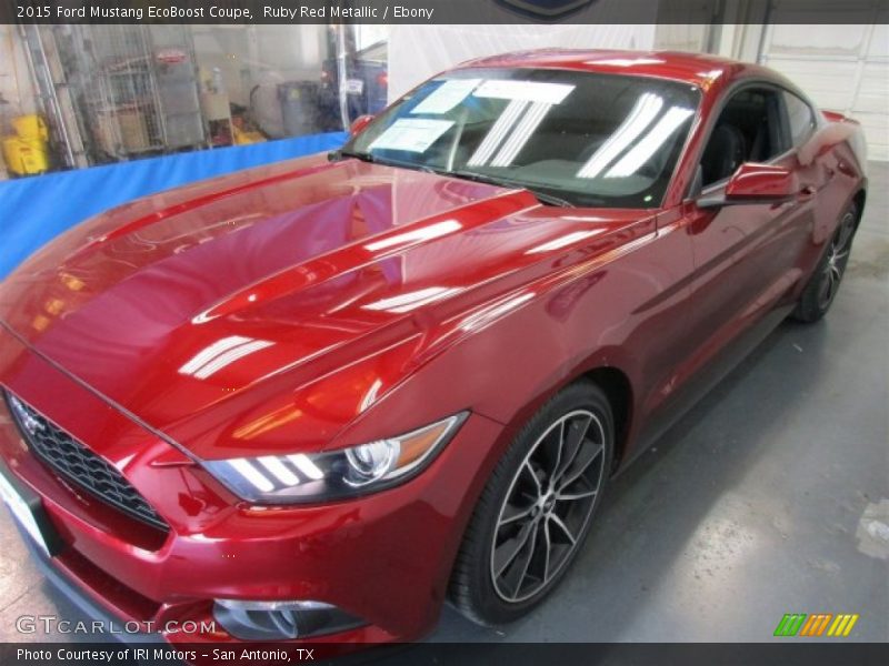 Ruby Red Metallic / Ebony 2015 Ford Mustang EcoBoost Coupe