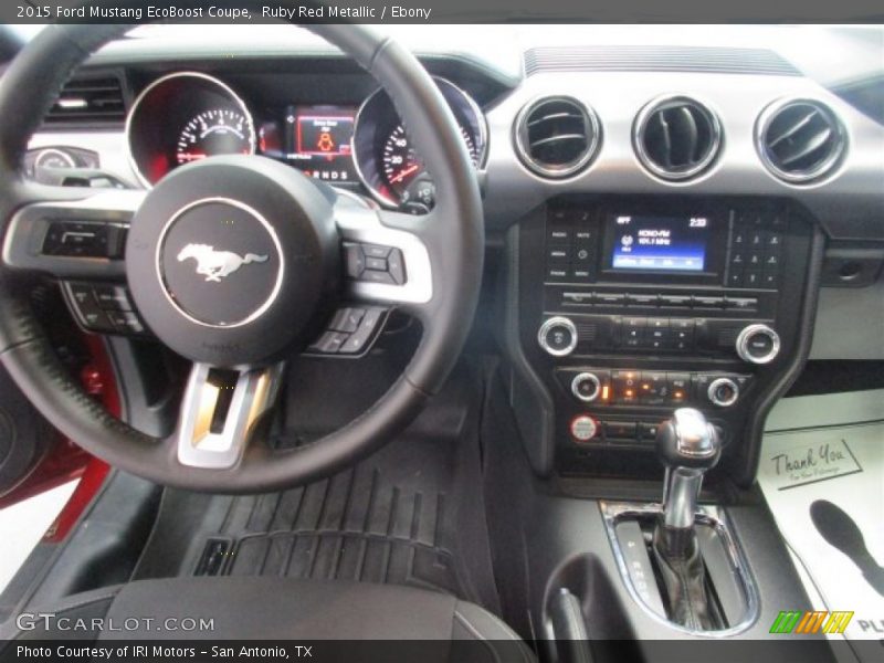 Ruby Red Metallic / Ebony 2015 Ford Mustang EcoBoost Coupe