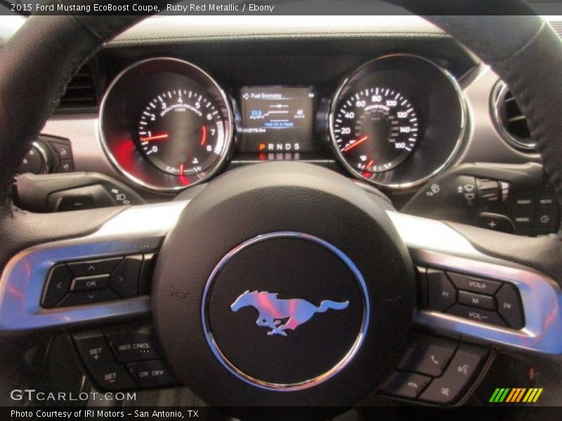 Ruby Red Metallic / Ebony 2015 Ford Mustang EcoBoost Coupe