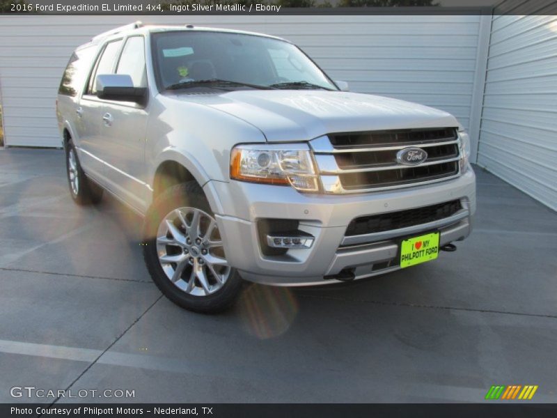 Ingot Silver Metallic / Ebony 2016 Ford Expedition EL Limited 4x4