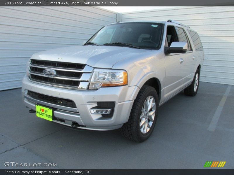Ingot Silver Metallic / Ebony 2016 Ford Expedition EL Limited 4x4